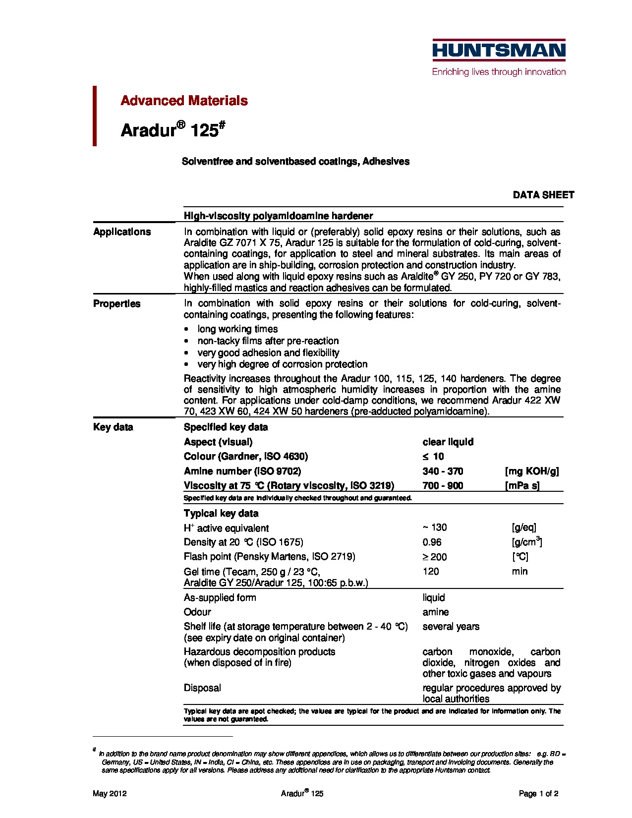 Aradur 125 TDS