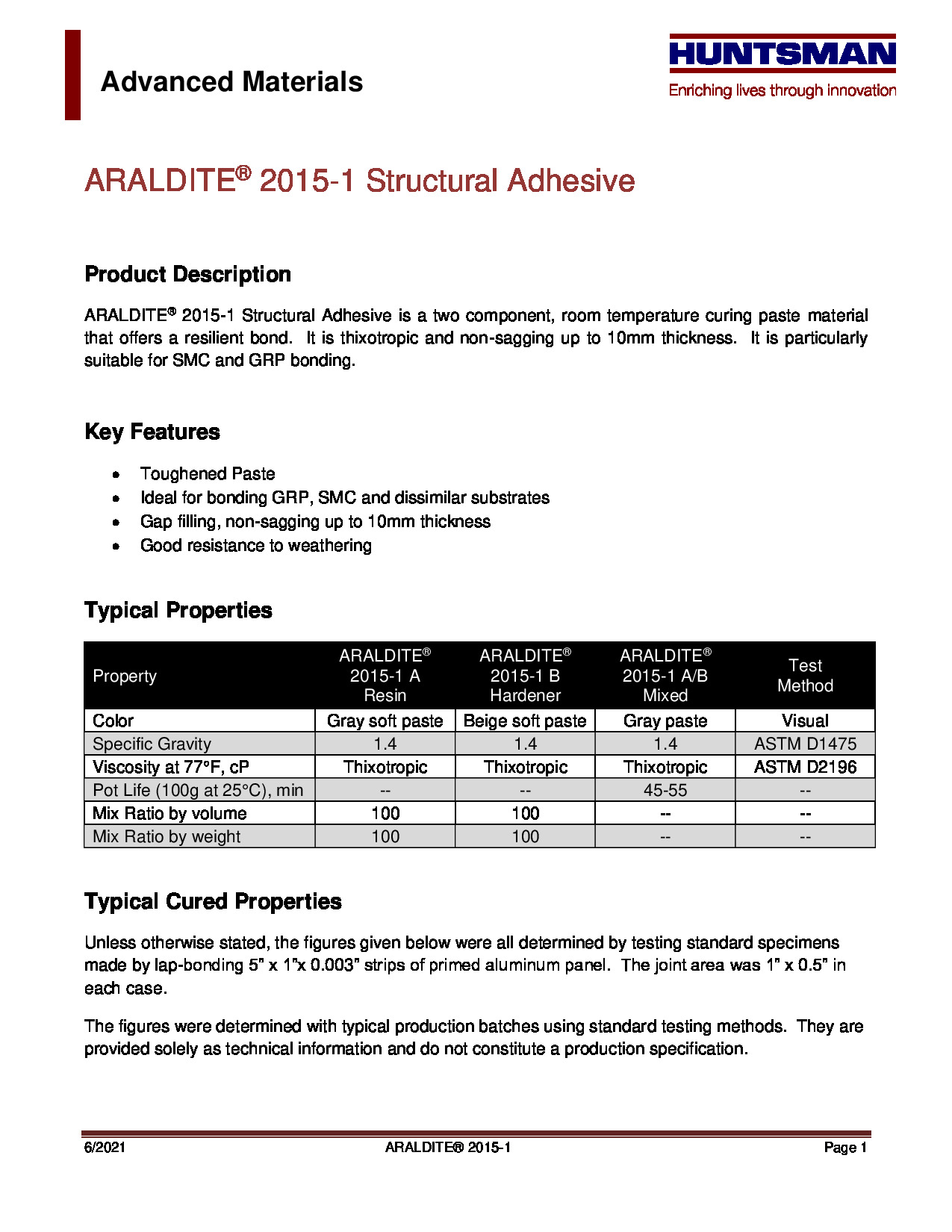 Araldite 2015 1 A B TDS