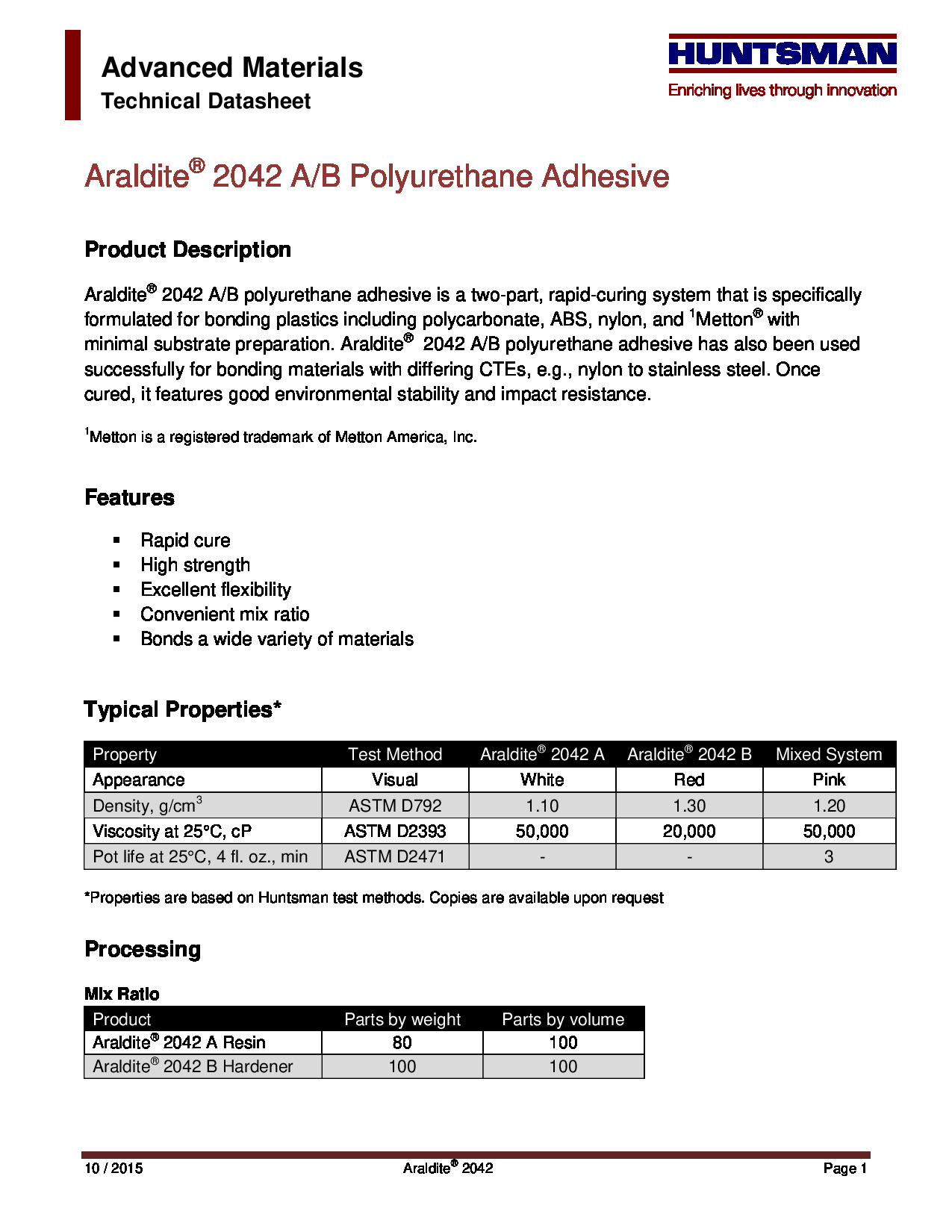 Araldite 2042 US TDS