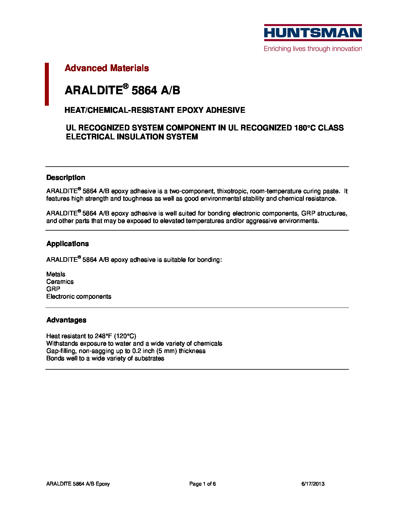 Araldite 5864AB TDS