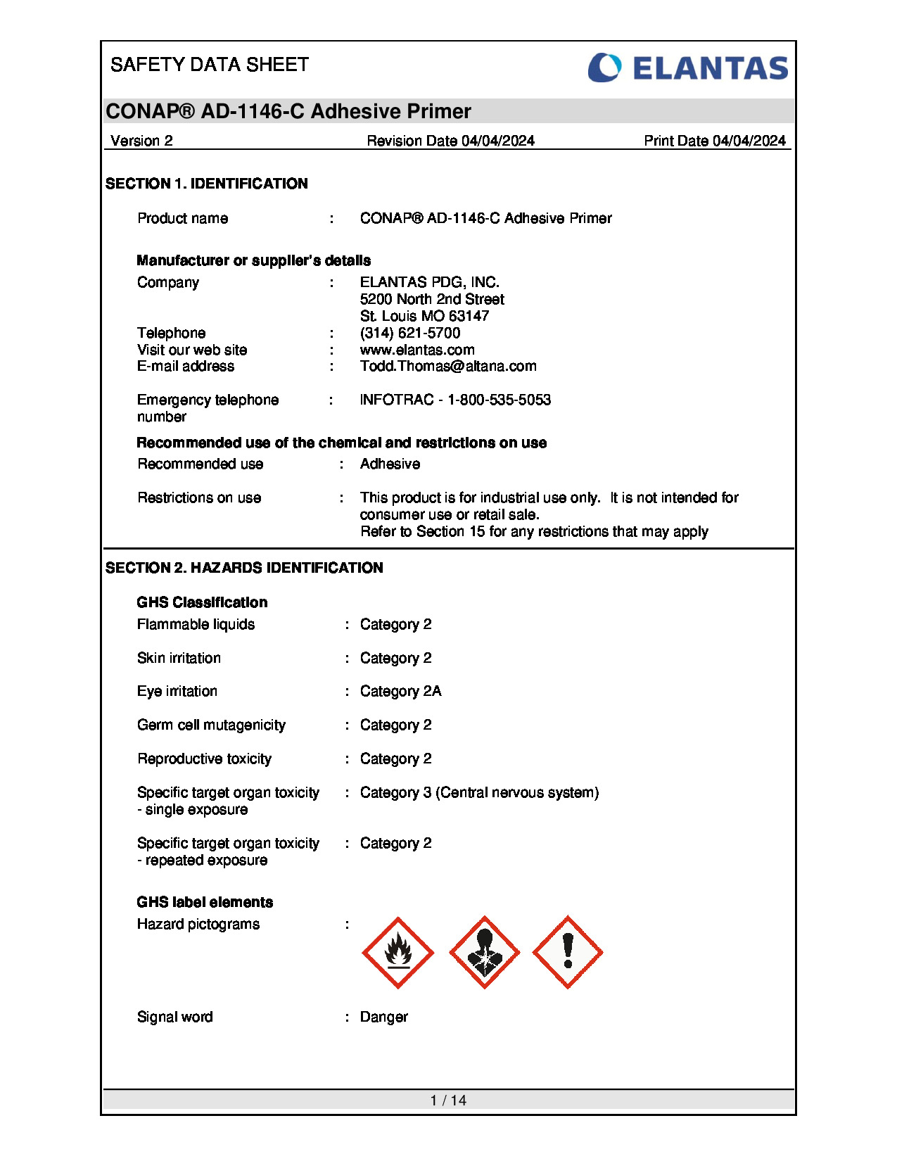 Conap AD 1146 C SDS