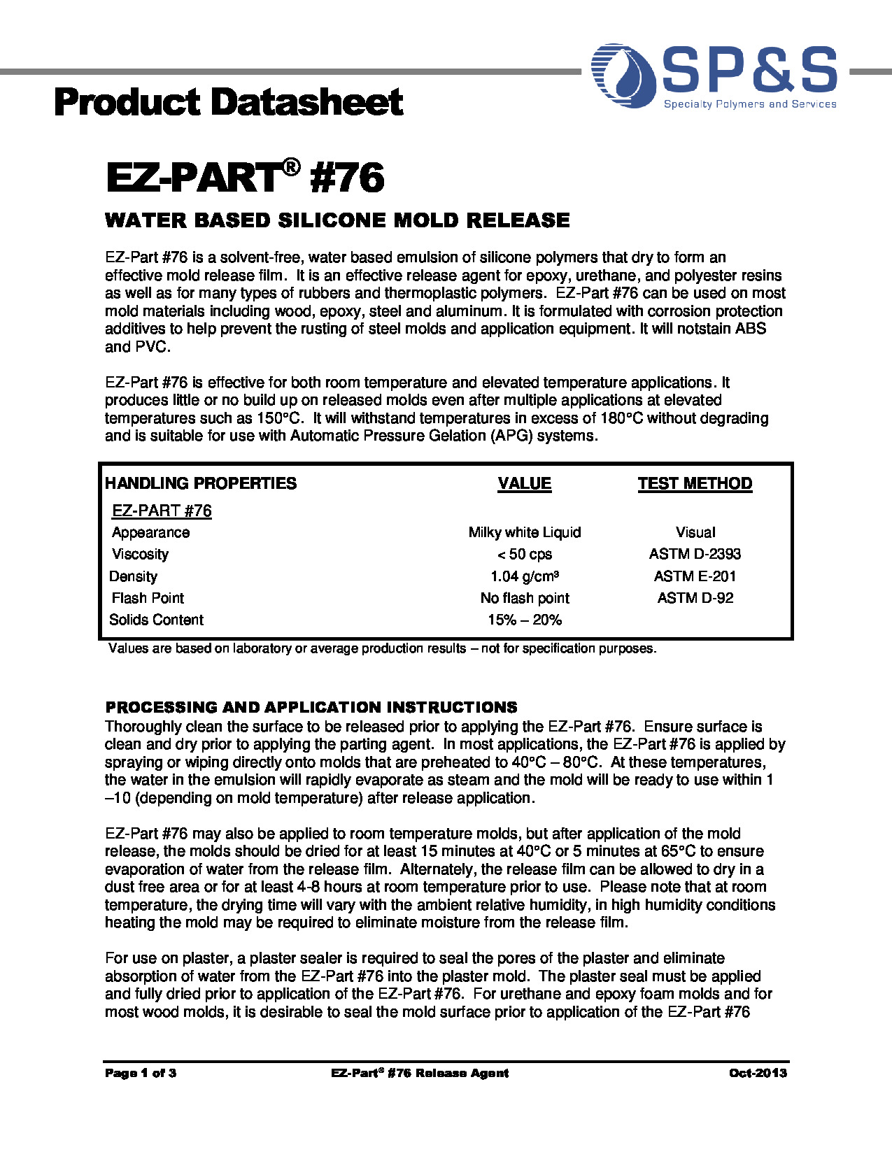 EZ Part #76 TDS
