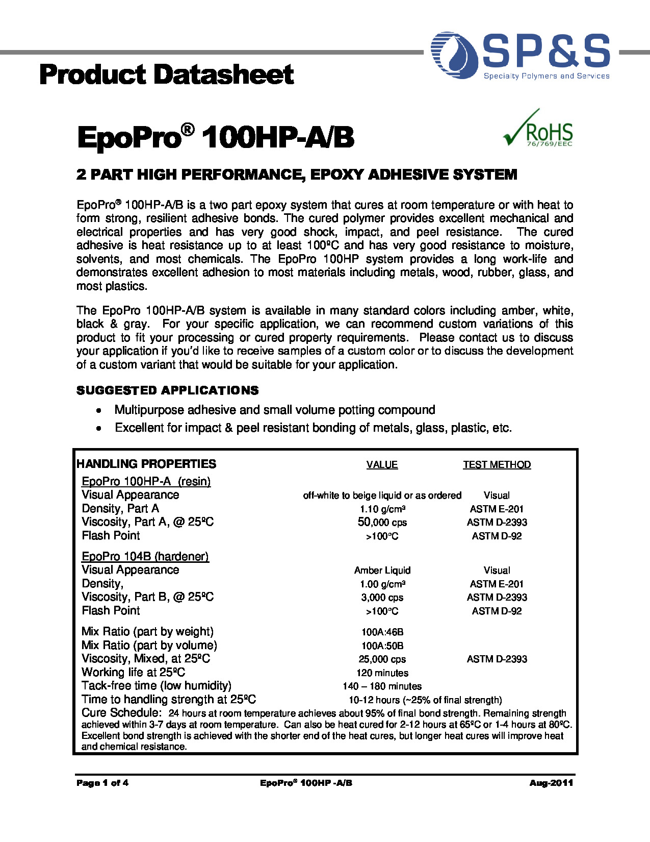 EpoPro 100HP A+B TDS