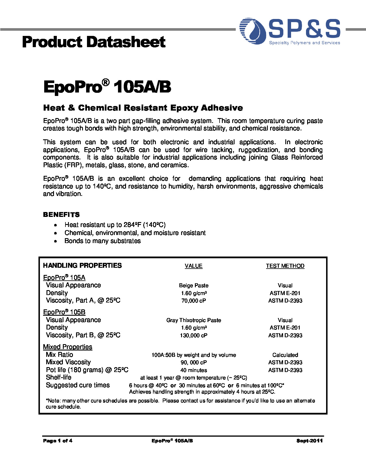 EpoPro 105 AB TDS