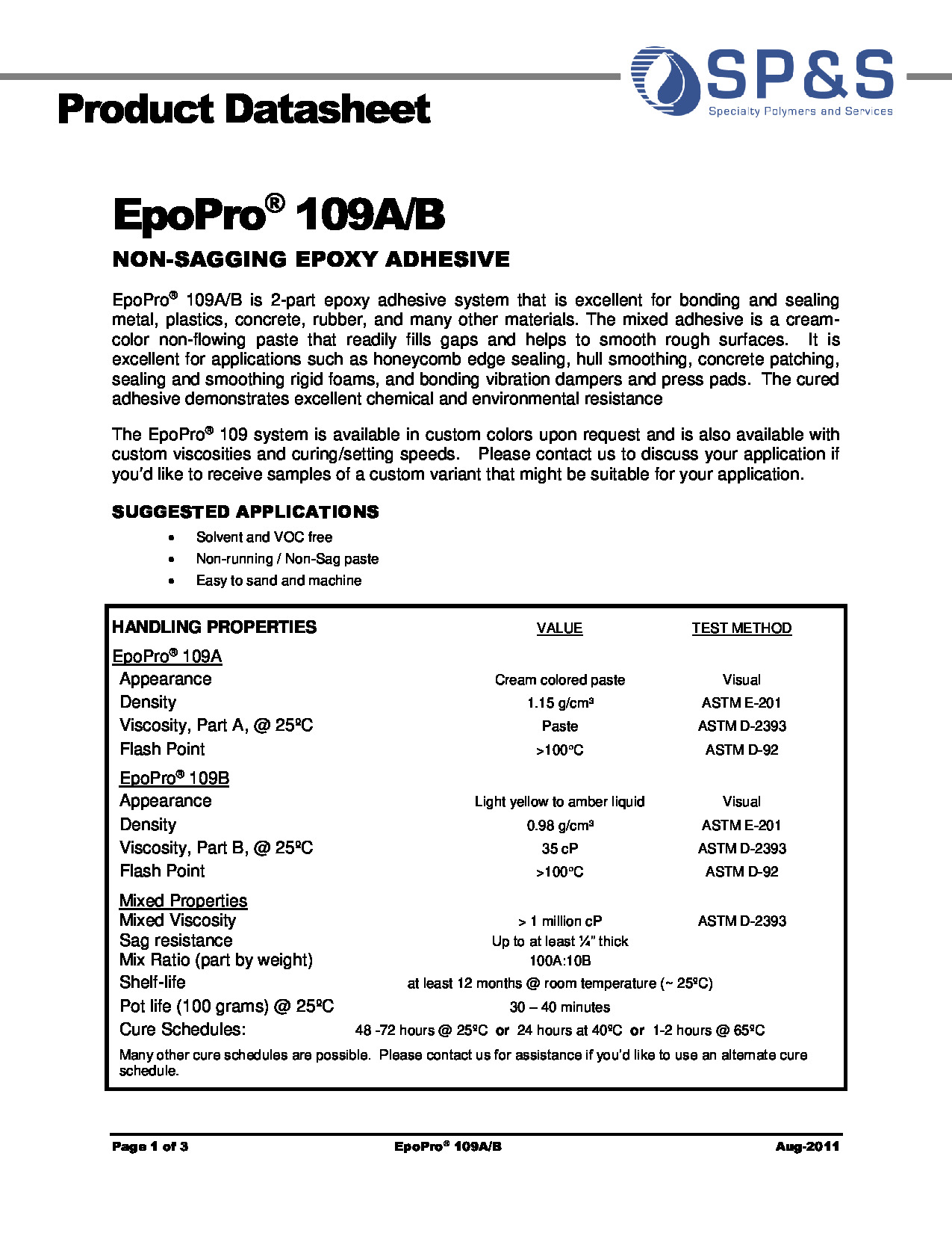 EpoPro 109A+B TDS