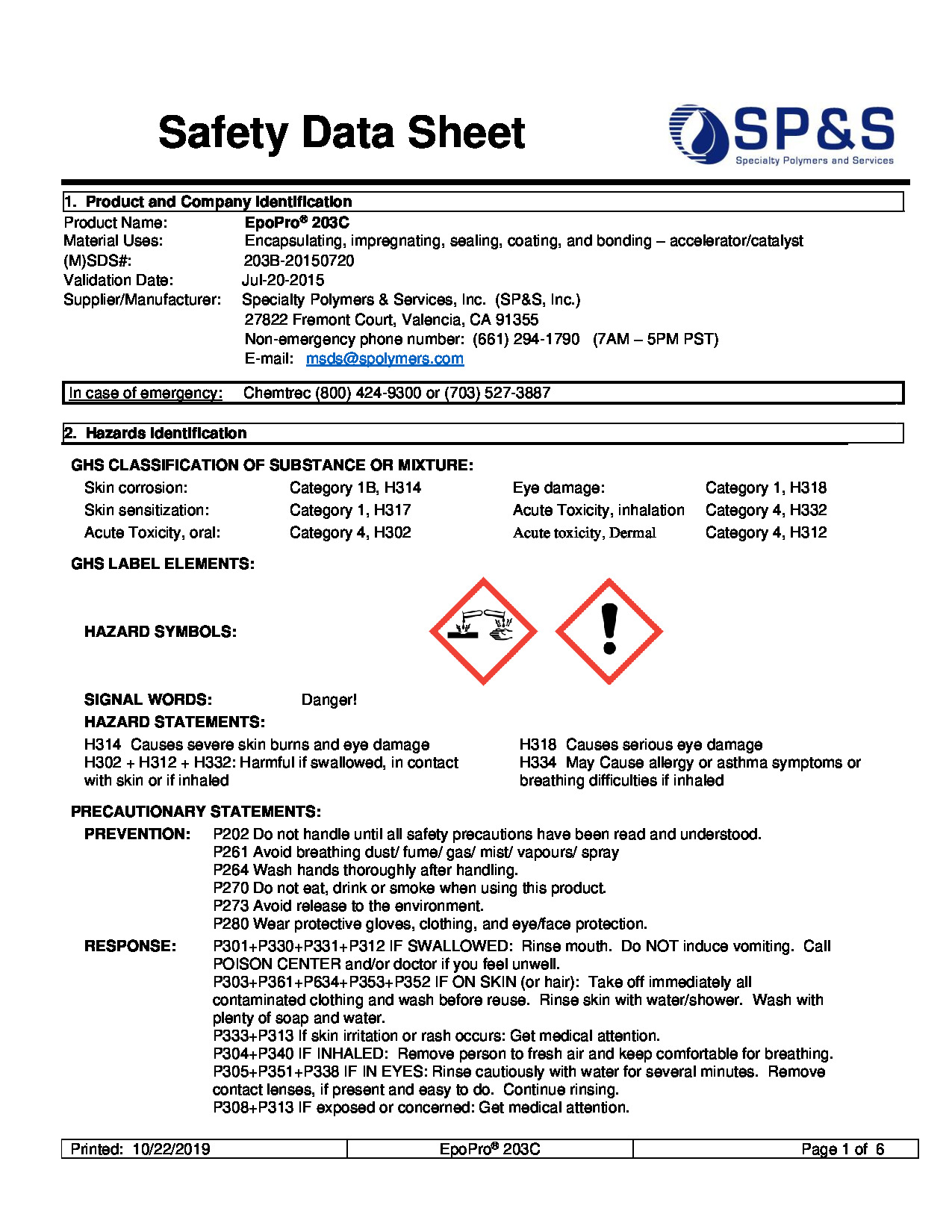 EpoPro 203C SDS