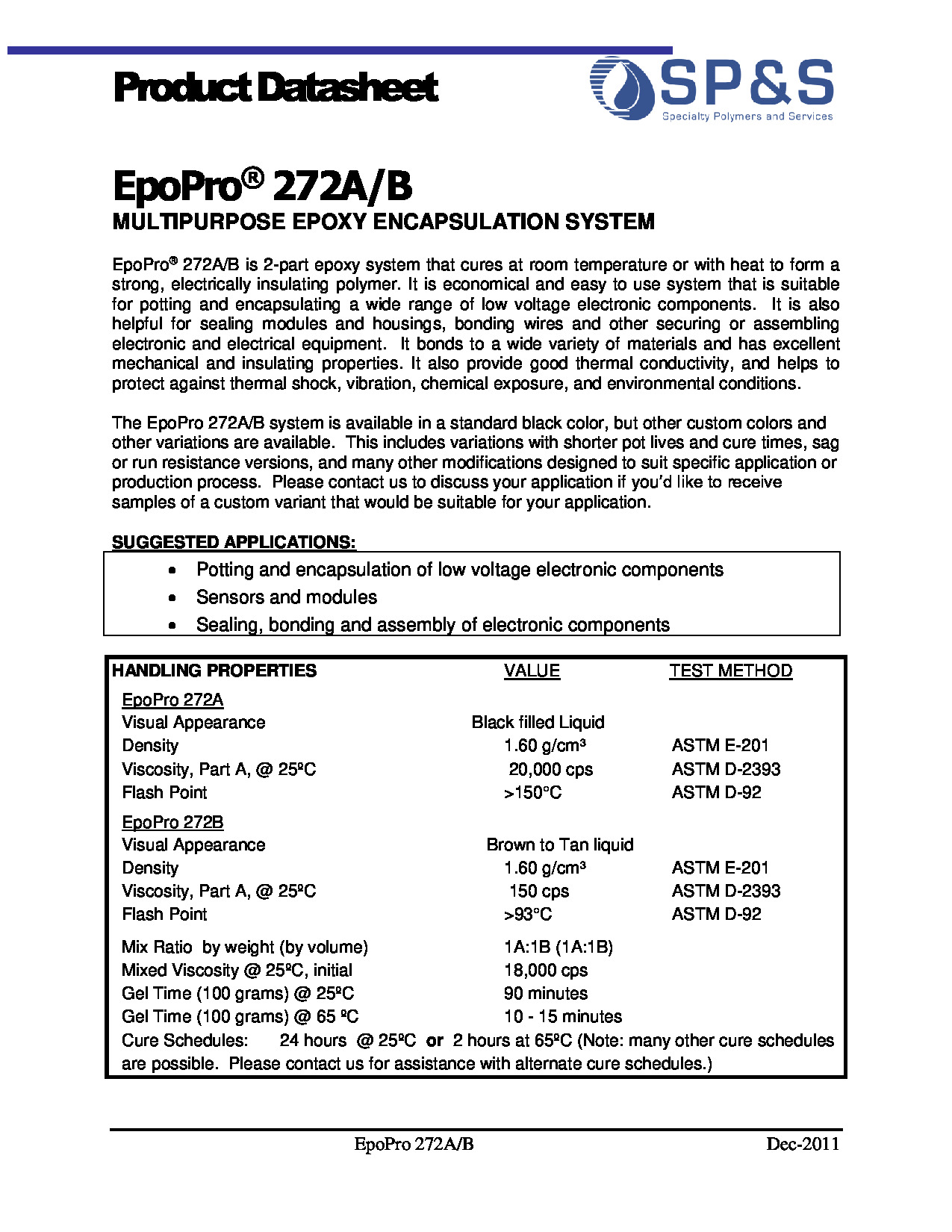 EpoPro 272A+B TDS