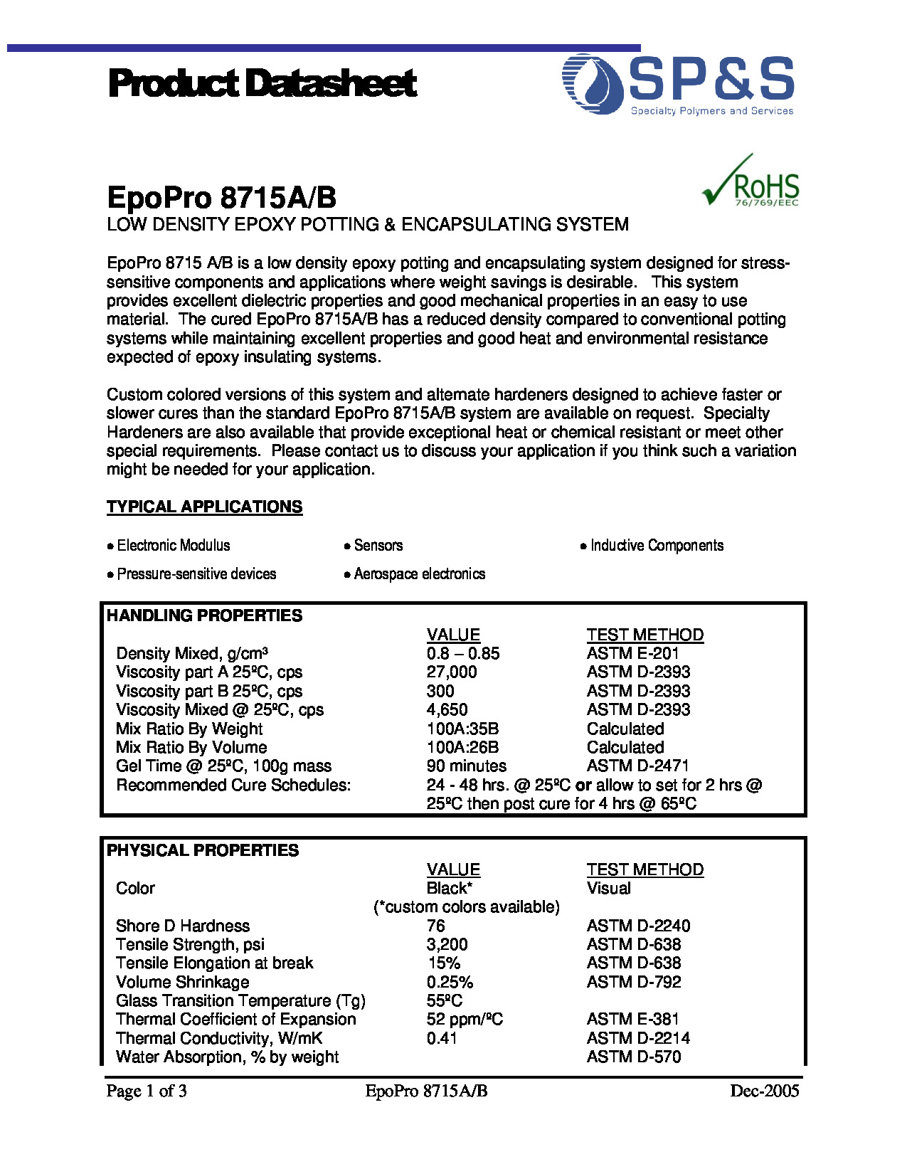 EpoPro 8715AB  TDS