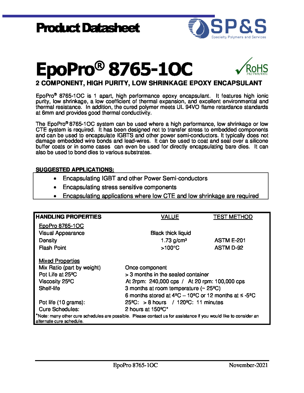 EpoPro 8765 1OC TDS
