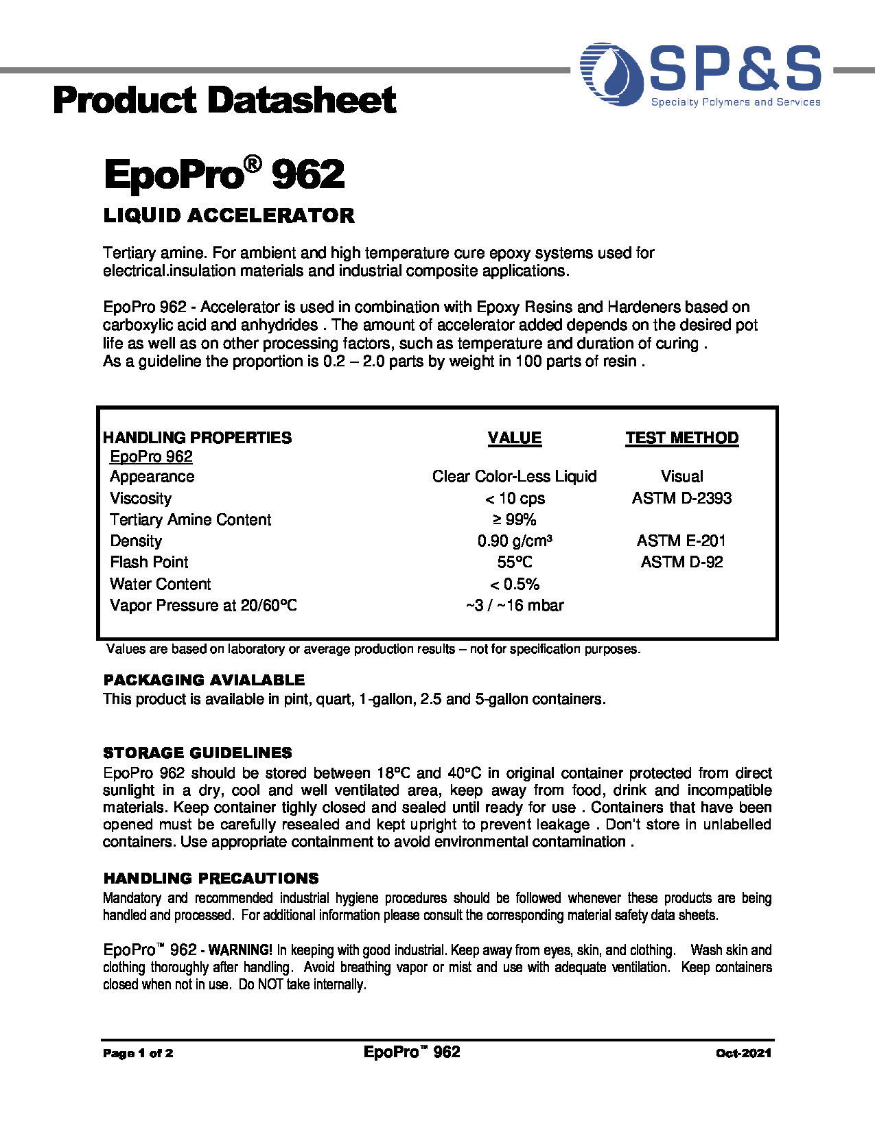 EpoPro 962 TDS