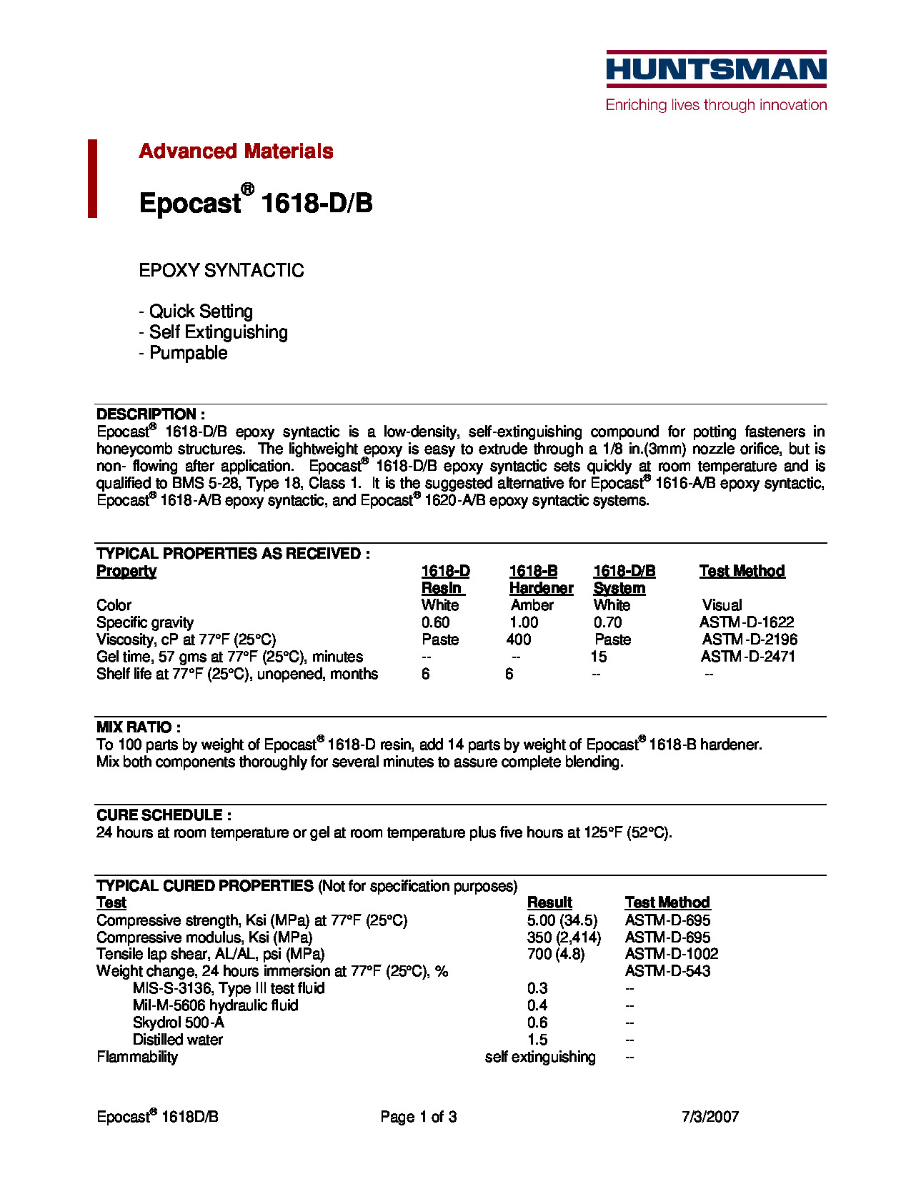 Epocast 1618D+B TDS