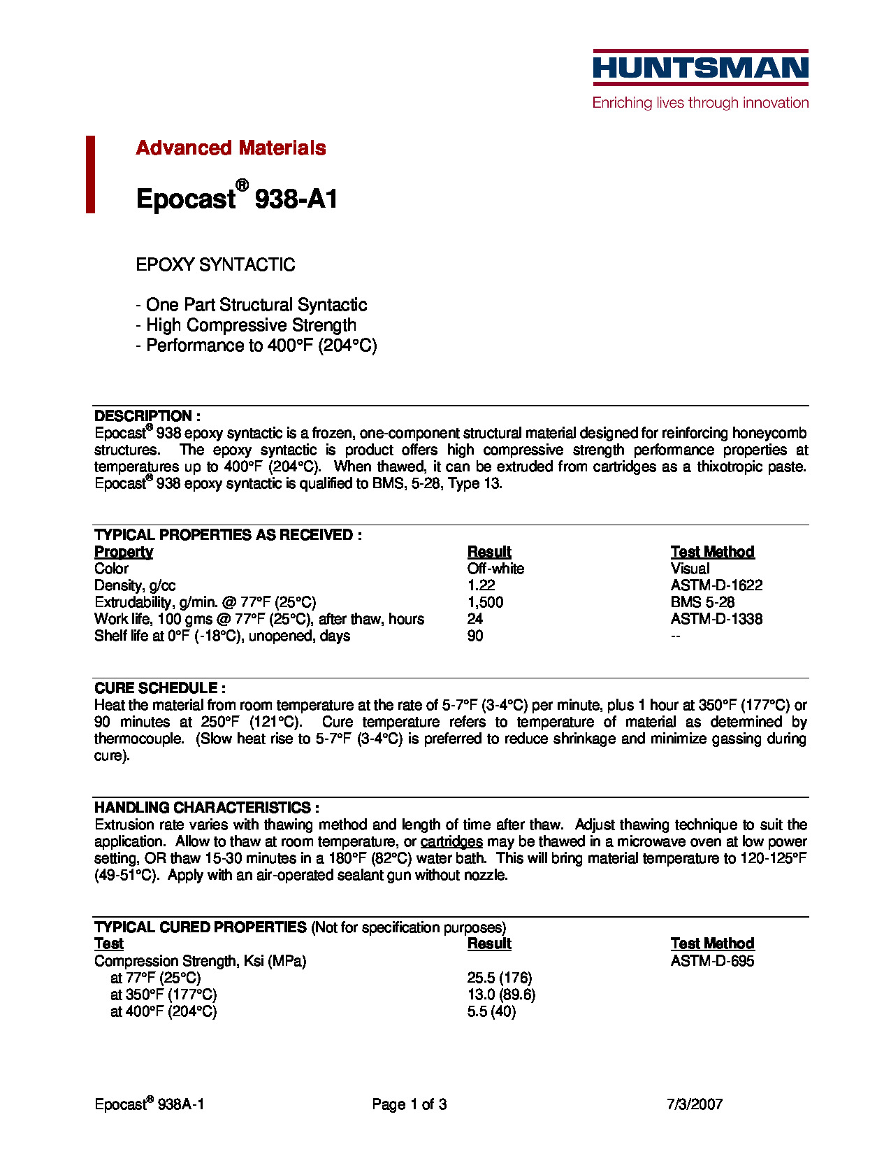 Epocast 938A1 Syntactic TDS
