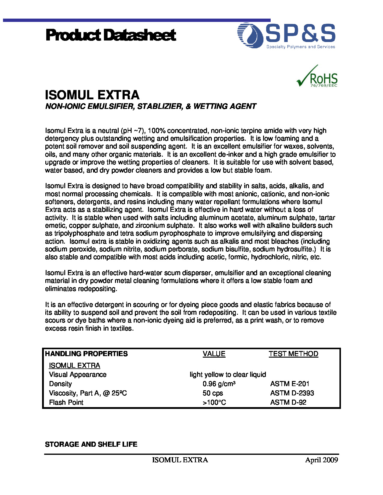 Isomul Extra TDS