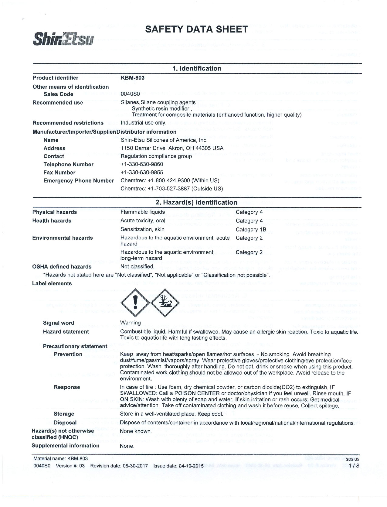 Kbm 803 Sds