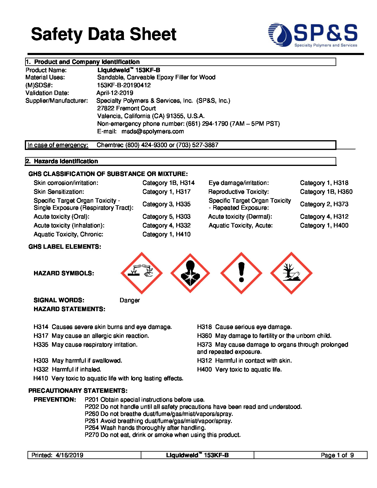 Liquidweld 153KF B SDS