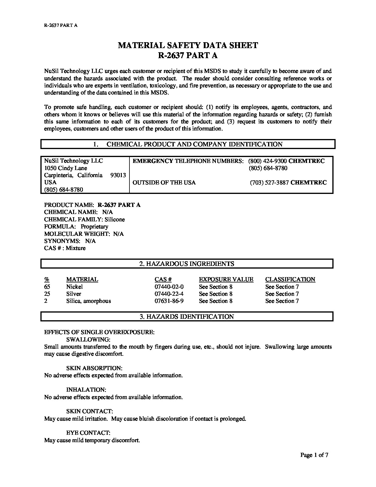 R2637a+b Msds