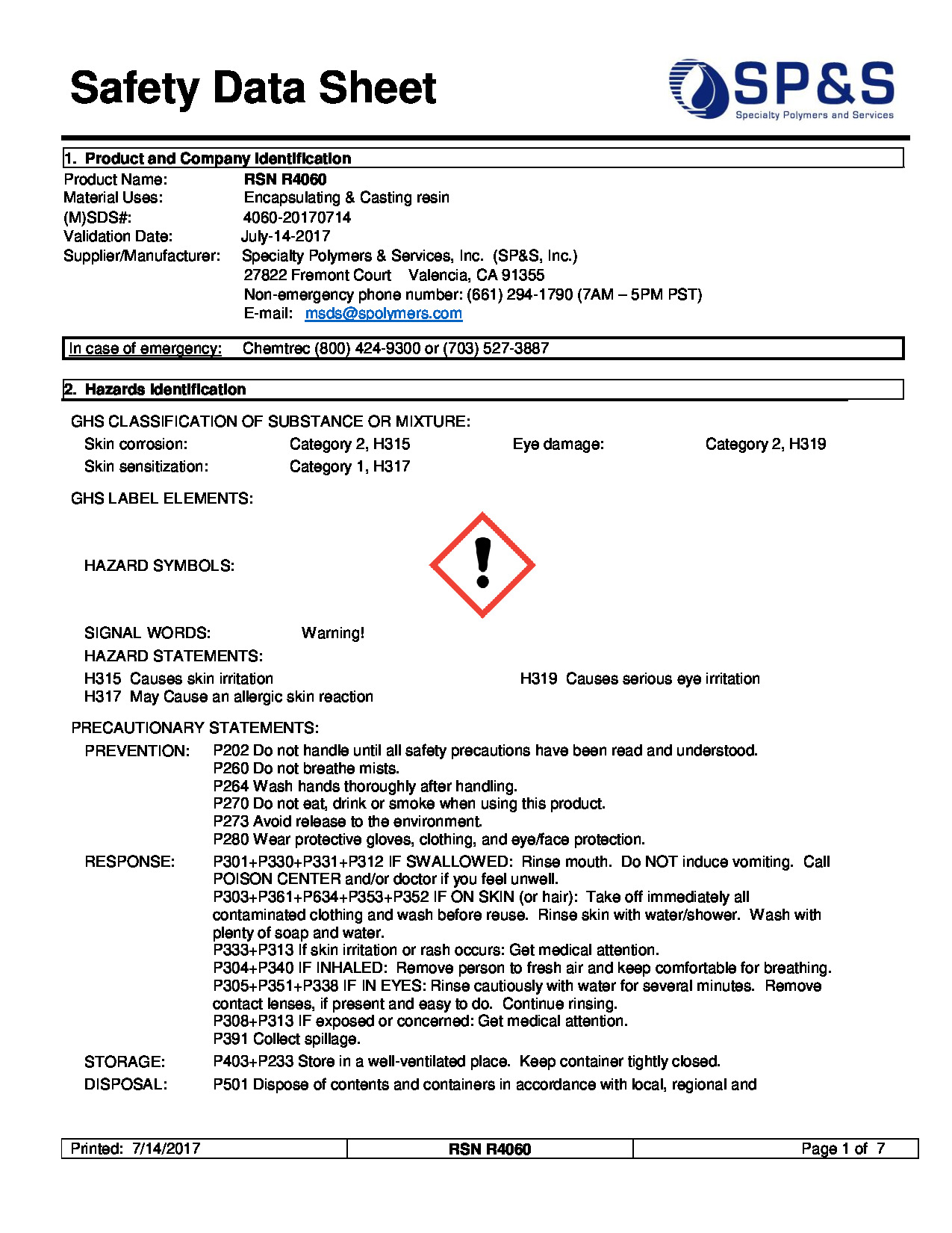 Rsn R4060 Sds