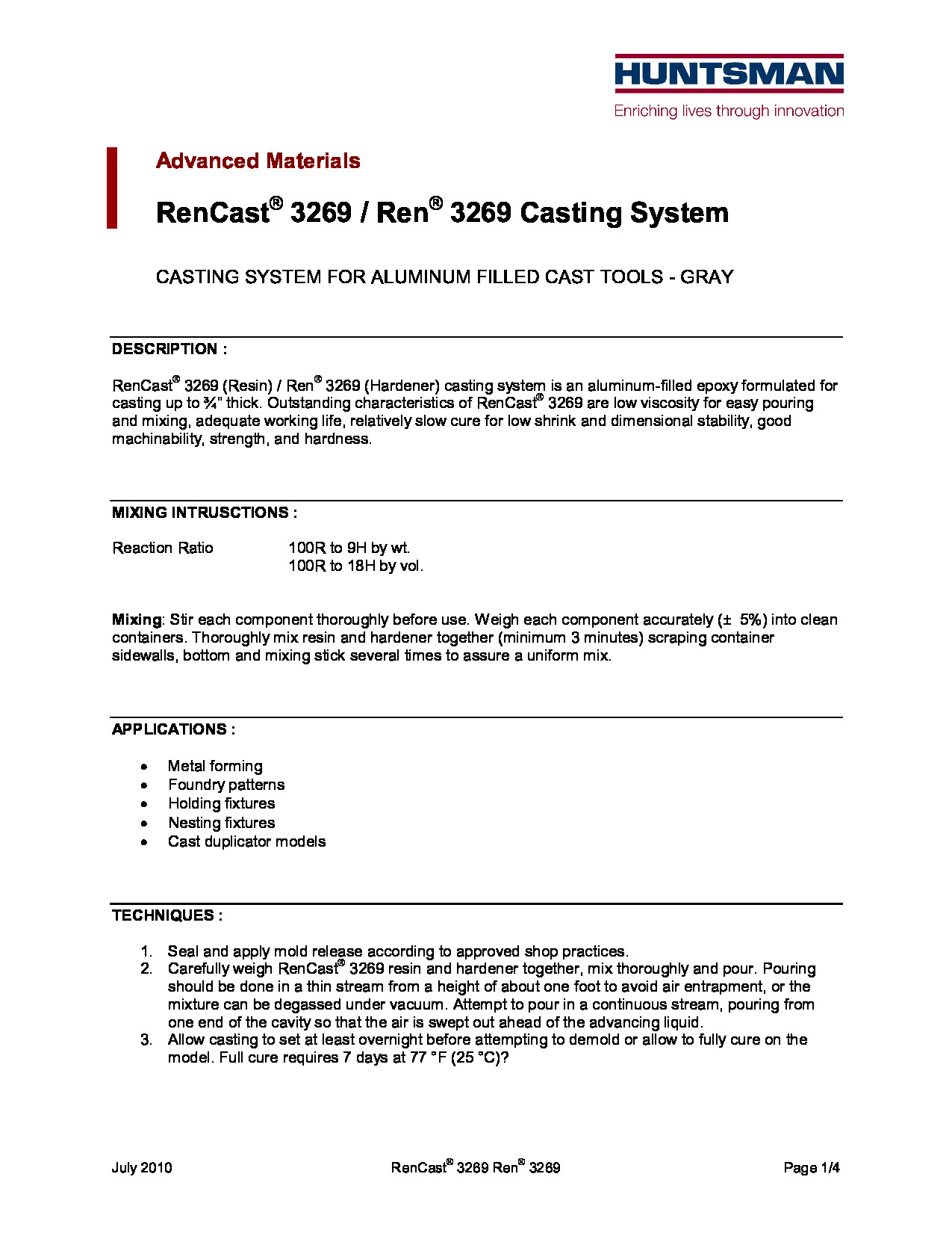 RenCast 3269 US TDS