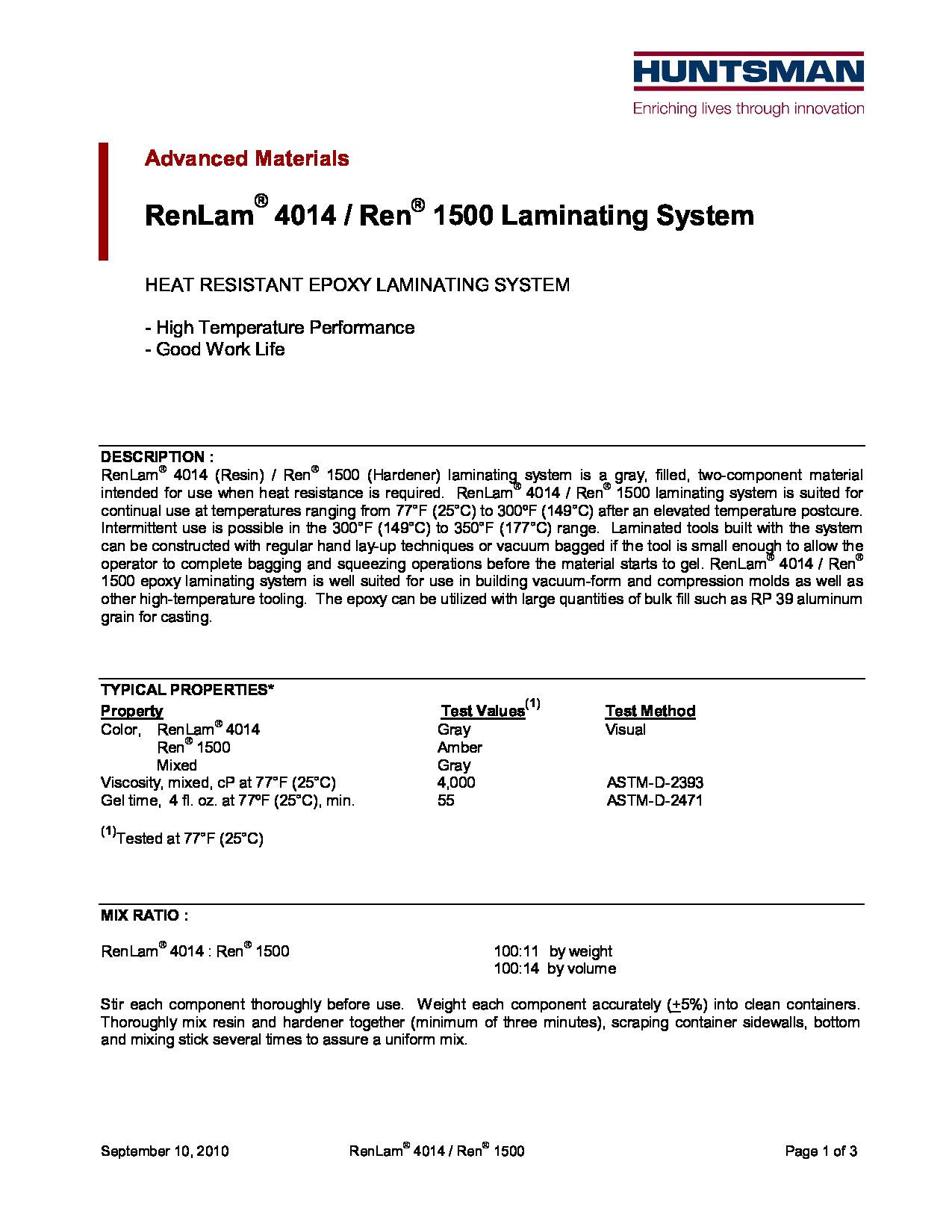 Renlam 1400 + Ren1500 TDS