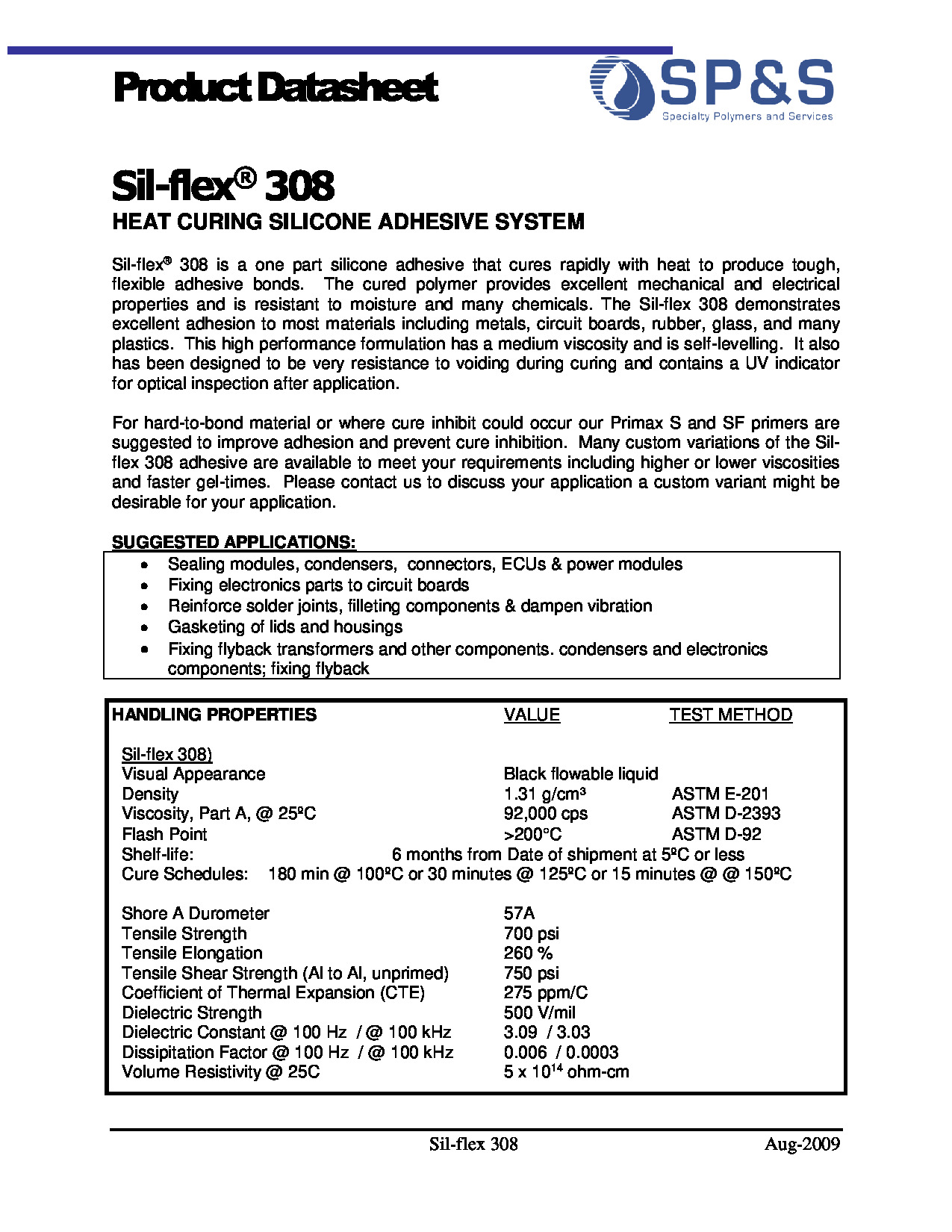 Silflex 308 TDS