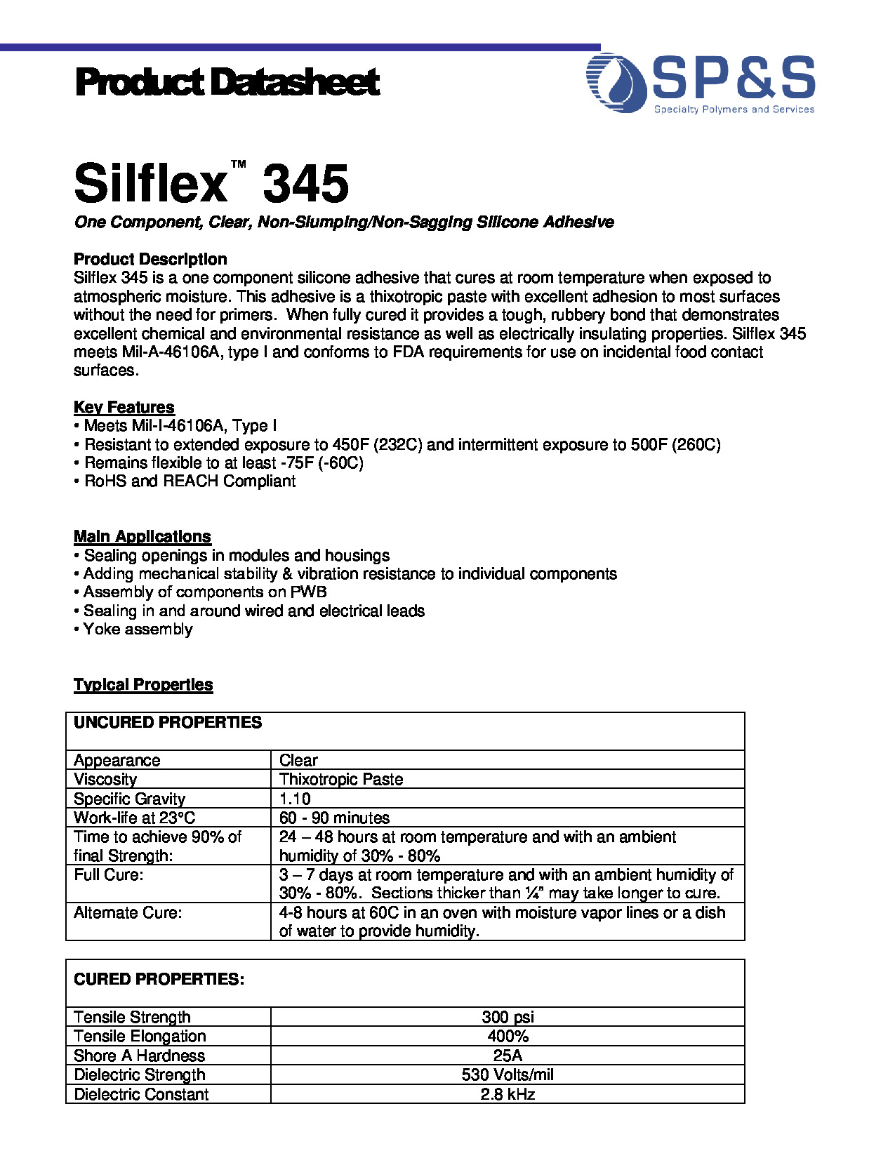 Silflex 345 TDS