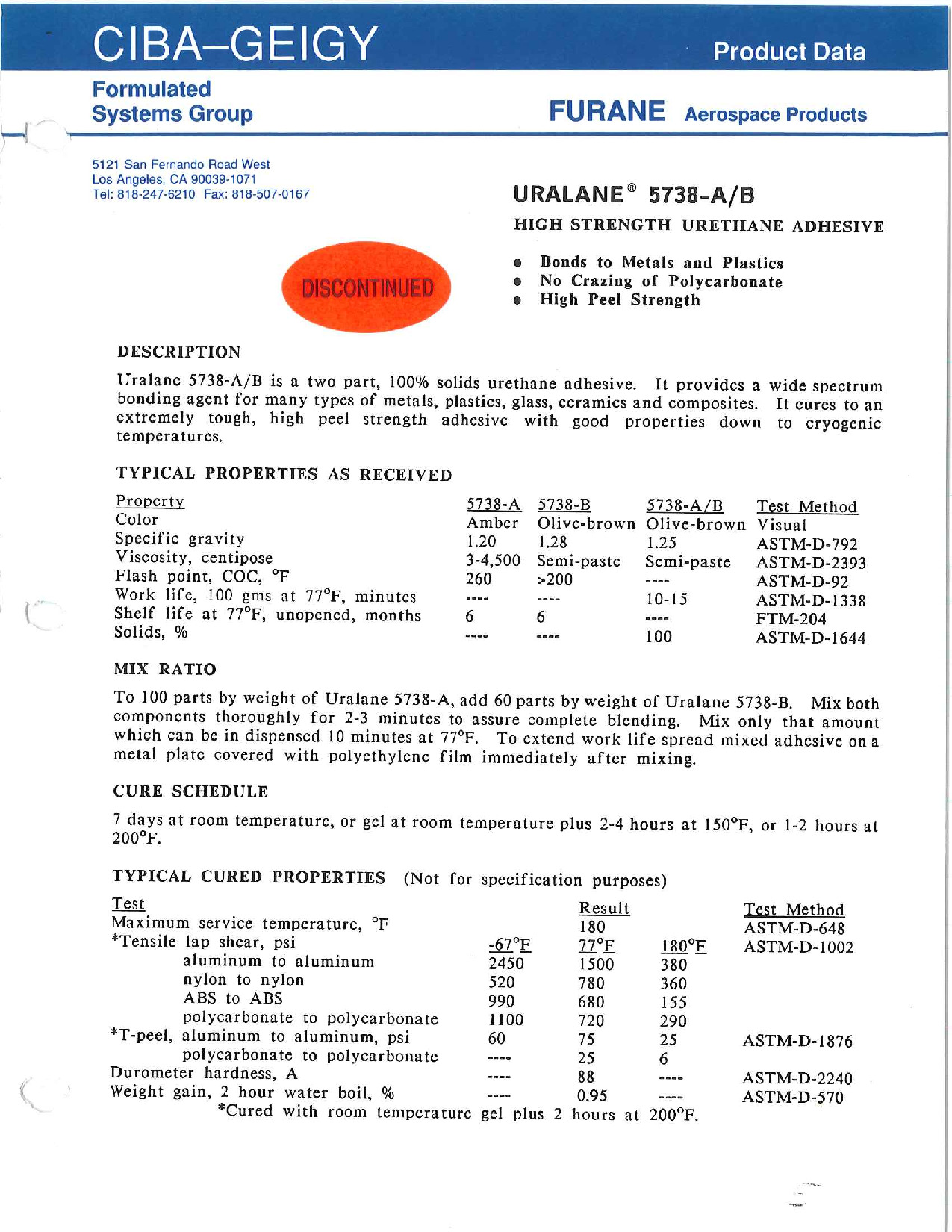 Uralane 5738 A+B TDS