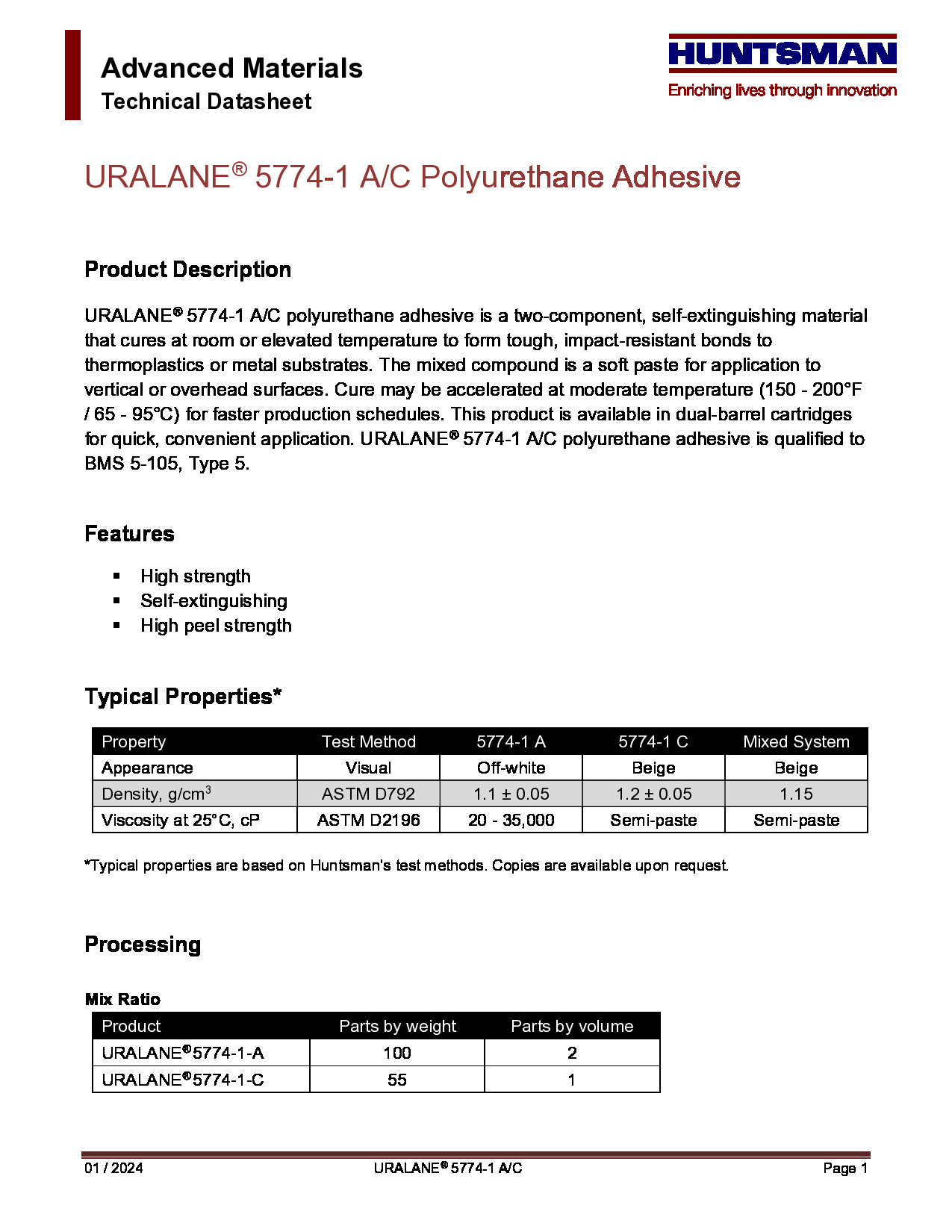 Uralane 5774 1+AC(US) TDS